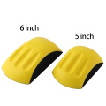 6inch Yellow sanding block, automotive Hand sanding blocks with Hook and Loop Disc